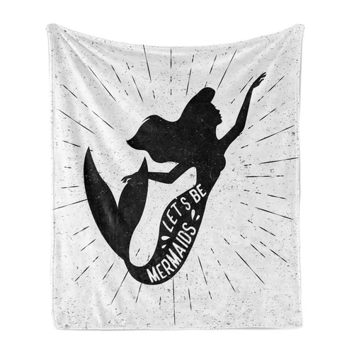 Mermaid soft flannel fleece - soft,