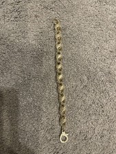 Tulip Bracelet 13mm Full Pattern Gold Plated