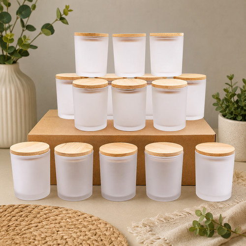 Pack 7oz frosted candle - 7oz,