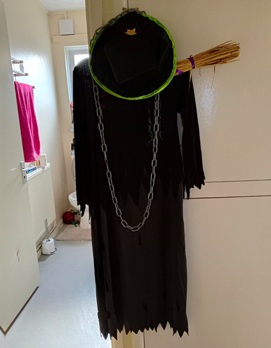Black witch fancy dress - witch,