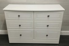 ALSTONS White Six Drawer Chest