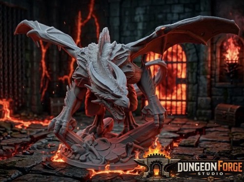 Dragon miniature white - miniature,