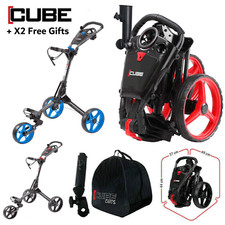CUBE GOLF TROLLEY 3 WHEEL PUSH