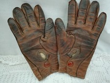 Pair of Victorian Small Childs Leather Gloves English Made Circa 1890