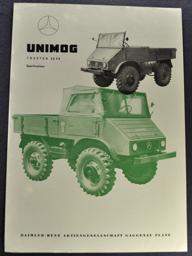 1956 1957 mercedes - mercedes-benz, unimog