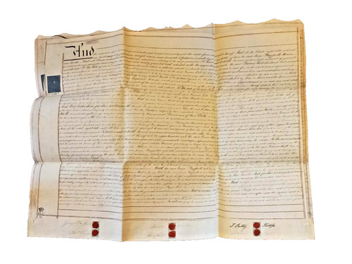 Regency vellum indenture - regency,