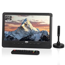 Portable Handheld/Stand 10" TV DVD Player Rechargeable HD DVB-T2 - August DA383