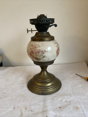 Antique brass and - and, oil