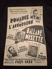 Partition Romance to The Accordion Ballade Musette Jean Ned Sudre Sheet Music