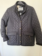 Joules ladies black quilted - joules,