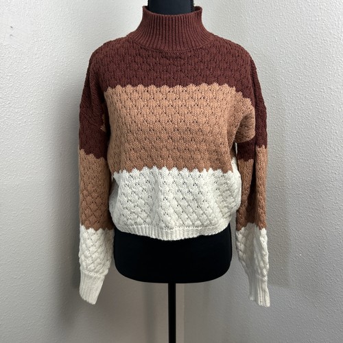 Pink rose cable knit sweater - pink,