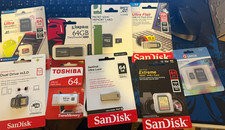 9 x 64gb memory cards and
