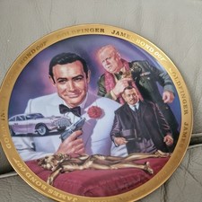 Pre-Loved James Bond 007 Goldfinger Franklin Mint Plate Limited Edition vintage 