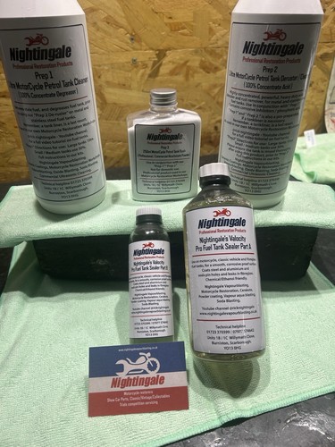 Motorcycle fibreglass tank