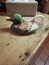 Vintage Pottery Duck Teapot by Tony Wood, Staffordshire