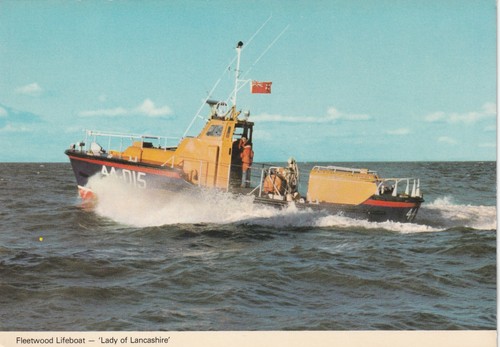 Unused lifeboat postcard - lifeboat,