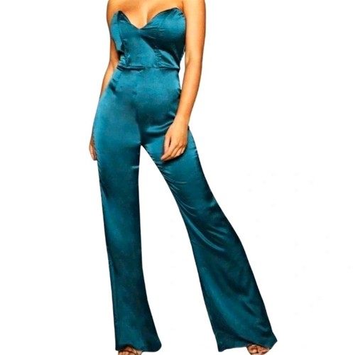 Boohoo women teal satin - boohoo,