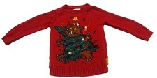 Toddler Boys TU Gruffalo Red Christmas Jumper Age 1.5-2 Years