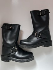 Black Leather Boots Uk 7 Eu 40