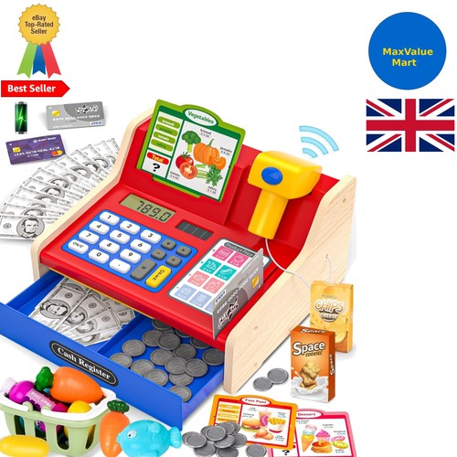 Pretend play wooden cash - pretend,