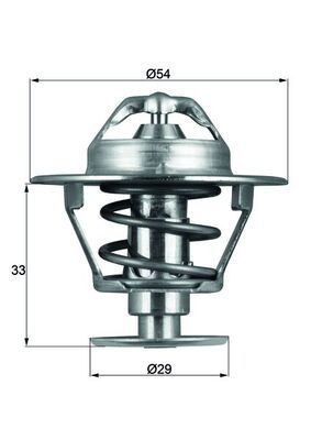 Thermostat coolant mahle tx - thermostat,,