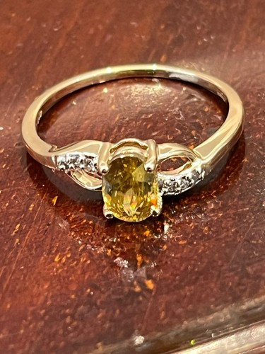 9ct gold ambilobe - , sphene