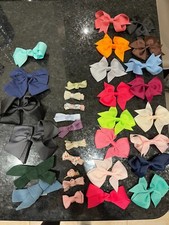 Hair bows, a bag filled with a