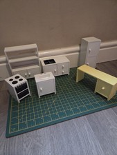 IKEA Vintage Dolls House Furniture Bundle. Living Room, Bathroom, Kitchen, Beds