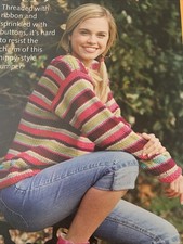 Ladies Stripe Jumper Knitting