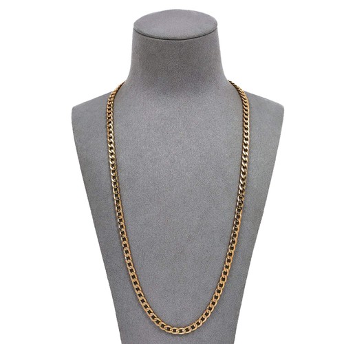 Pre owned 9ct gold curb - gold,