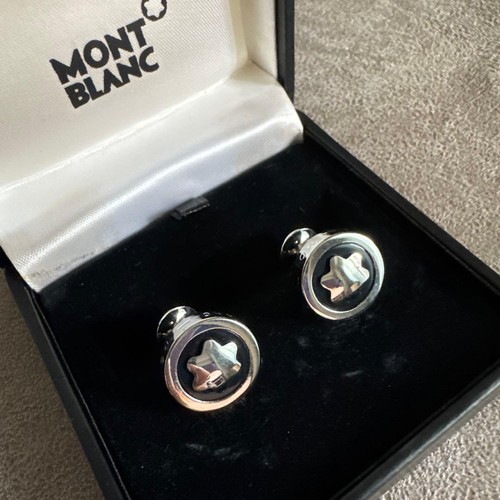 Montblanc cufflinks white star - cufflinks,