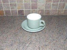 Steelite  Hotelware, 10   Coffee Cups And Saucers, Sage Green,