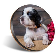 1x Round Coaster 12cm Blue Eye