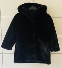 MONNALISA GIRLS BLACK FAUX FUR