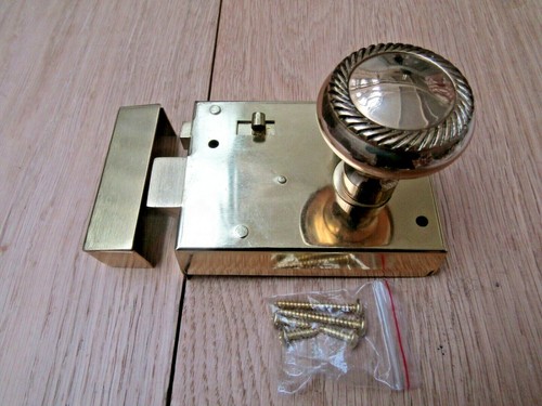 Rim lock door knob handle - door,