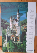 British Airways Vintage Travel Agents Promotional / Sales Poster GERMANY VN Mint