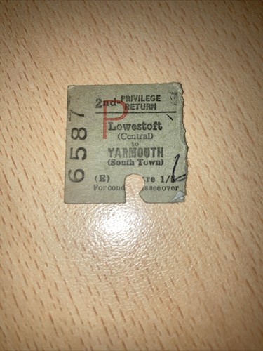 Half railway ticket - half.,