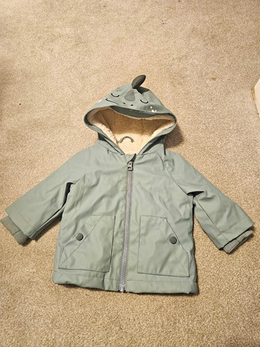 Dinosaur hooded zip lined coat - dinosaur,