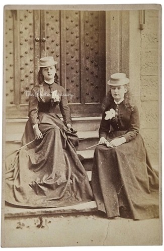 Cdv superb ladies riding - cdv,