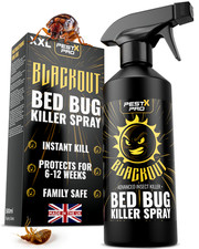 Pest X Pro Bed Bug Killer Spray 500ml Non-Staining Carpet Mattress Treatment UK