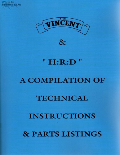 Vincent bikes hrd manual - hrd,