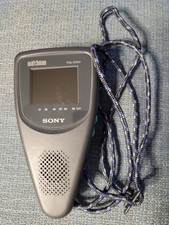 Vintage Sony Watchman FDL-E22U Portable LCD Colour TV 2.2"
