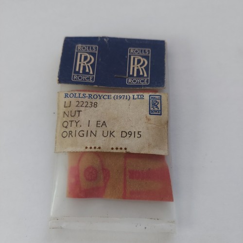 Rolls royce aircraft nut - rolls,