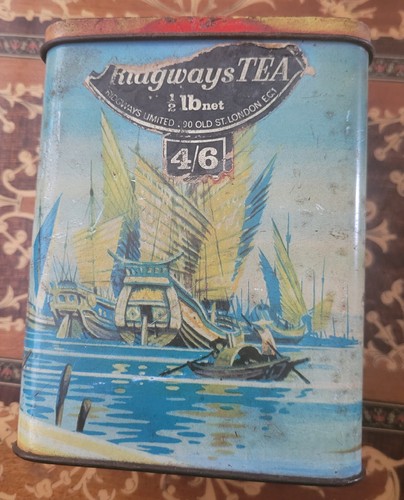 Vintage ridgways tea tin - vintage,