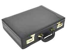 Professional Deluxe Faux Leather Expandable Executive Attache Case Briefcase