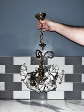 Vintage Murano style floral flower daisy chandelier