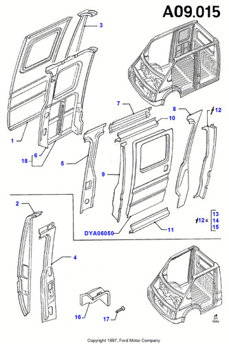 Genuine ford transit side - ford,