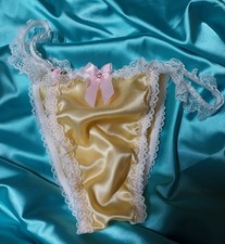 LEMON Yellow SATIN  Scrunch
