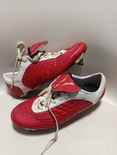 Vintage Retro Mitre Football Boots Total 90 Clones 2002 Red Size 5 Leather SG