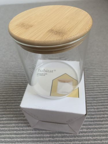 Habitat glass storage - storage, jar